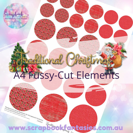 Traditional Christmas A4 Colour Fussy-Cut Elements - Circles 4 - 7382246