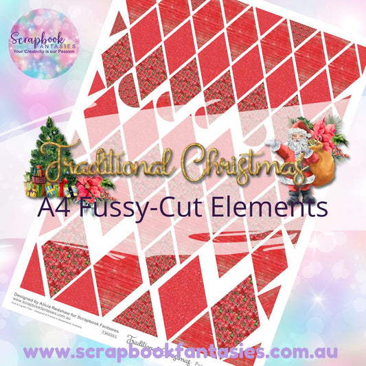 Traditional Christmas A4 Colour Fussy-Cut Elements - Diamonds 1 7382261
