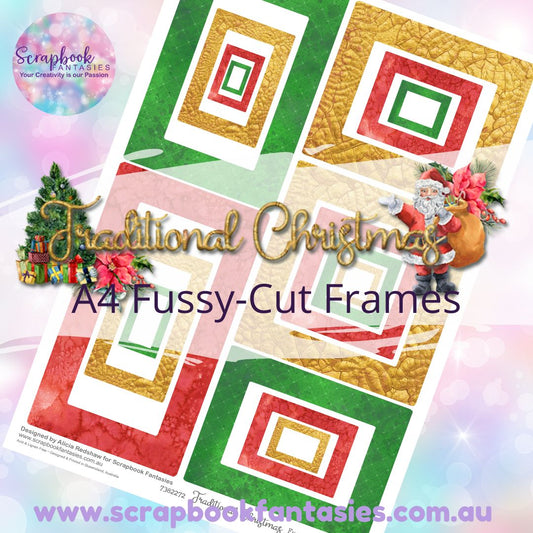 Traditional Christmas A4 Colour Fussy-Cut Frames 3 7382272