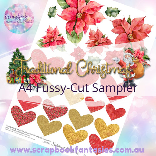 Traditional Christmas A4 Colour Fussy-Cut Sampler 2 7382251