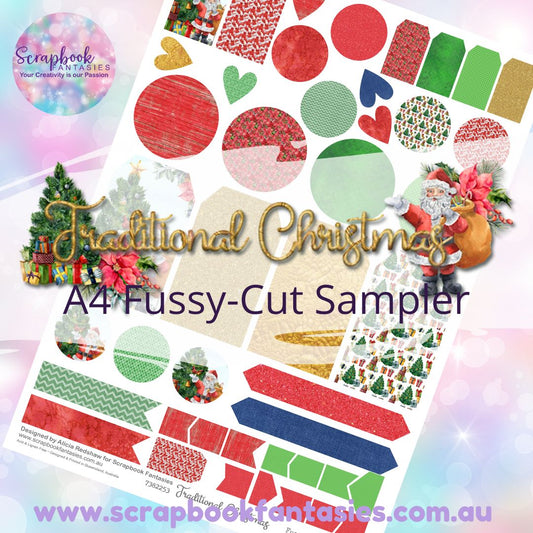 Traditional Christmas A4 Colour Fussy-Cut Sampler 4 7382253