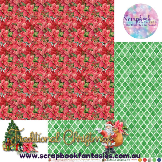 Traditional Christmas 12x12 Double-Sided Patterned Paper 2 - 7382212