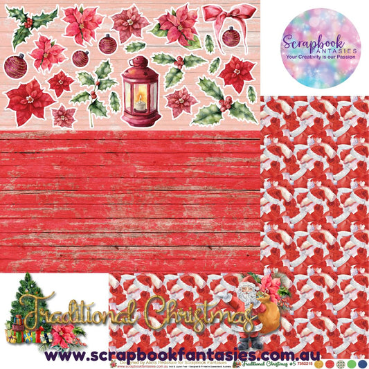 Traditional Christmas 12x12 Double-Sided Patterned Paper 5 - 7382215