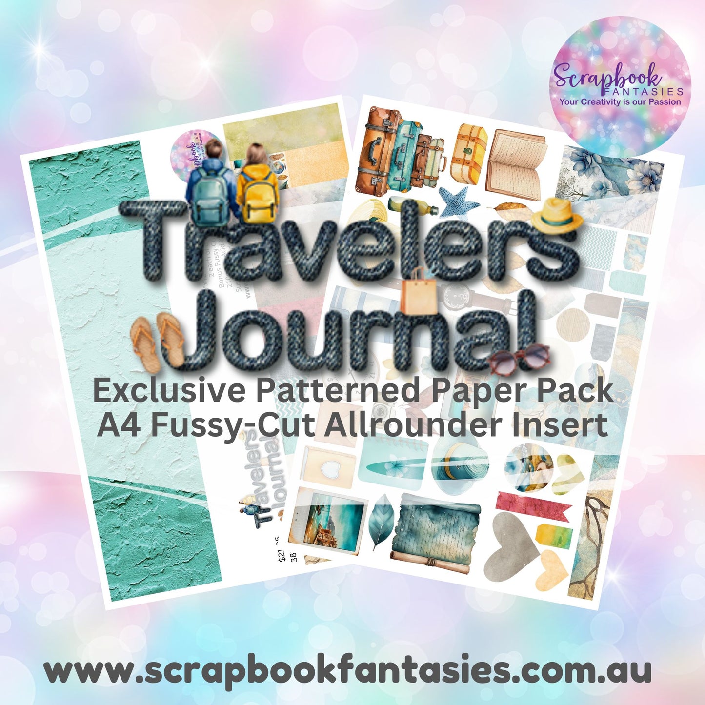 Travelers Journal 12x12 Double-Sided Patterned Paper Pack - 388500