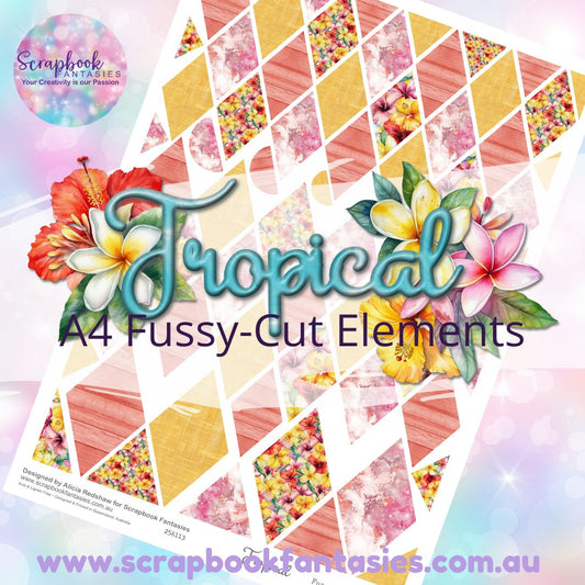 Tropical A4 Colour Fussy-Cut Elements - Diamonds 2 256113