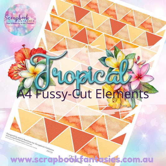 Tropical A4 Colour Fussy-Cut Elements - Triangles 1 256118