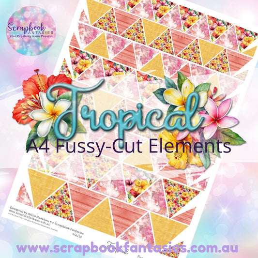 Tropical A4 Colour Fussy-Cut Elements - Triangles 2 256119