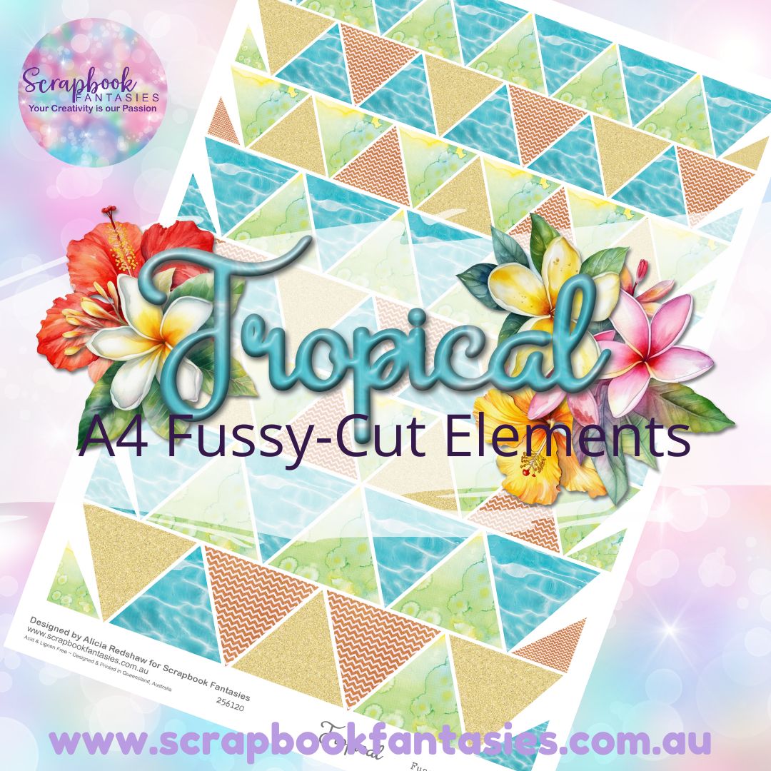 Tropical A4 Colour Fussy-Cut Elements - Triangles 3 256120