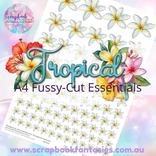 Tropical A4 Colour Fussy-Cut Essentials - Frangipanis 2 256125