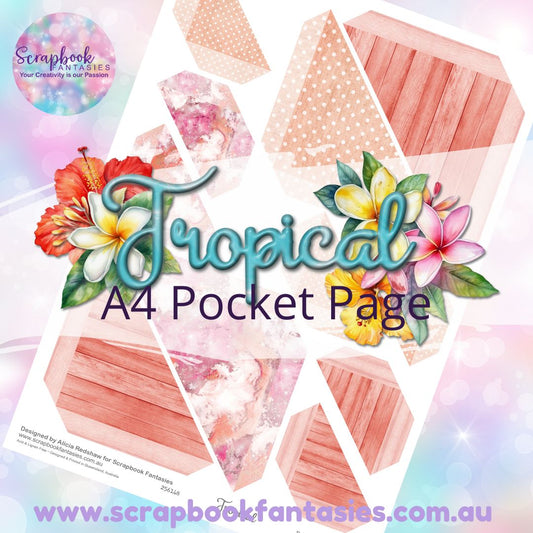 Tropical A4 Colour Pocket Page - Straight Corners 1 256148