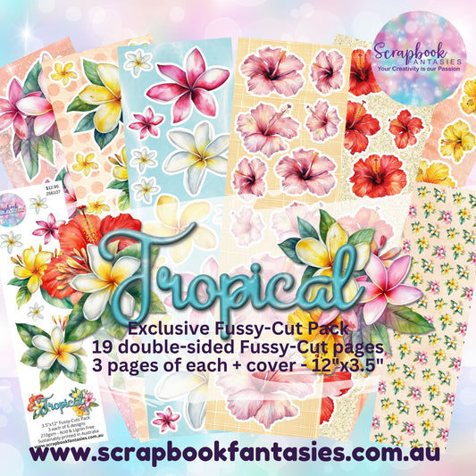 Tropical 12x3.5" Double-Sided Fussy-Cuts Pack - 19 pieces - 256107