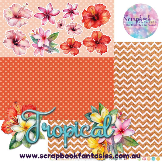 Tropical 12x12 Double-Sided Patterned Paper 5 - 256105