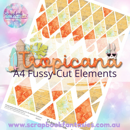 Tropicana A4 Colour Fussy-Cut Elements - Diamonds 1 821211