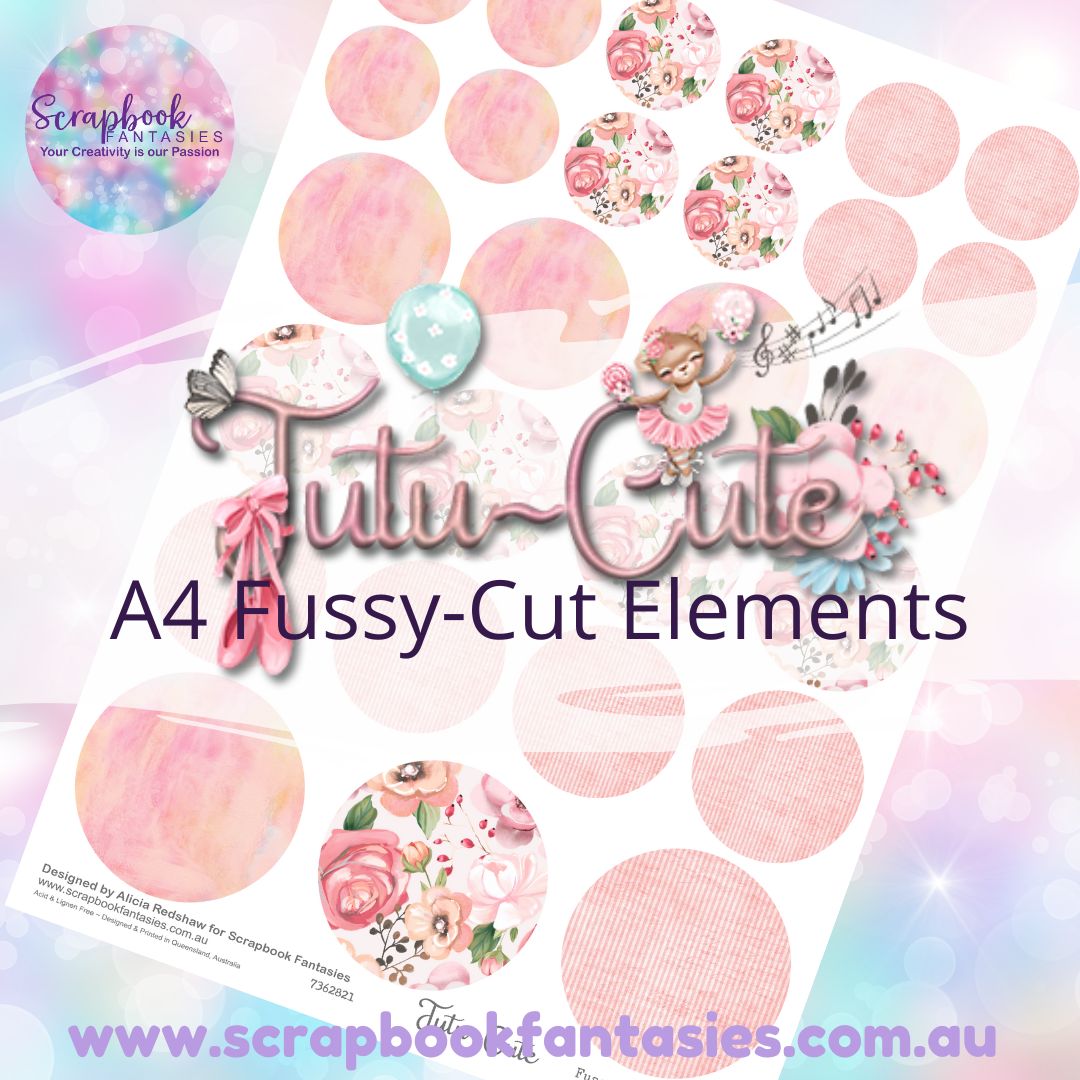Tutu-Cute A4 Colour Fussy-Cut Elements - Circles 1 7362821