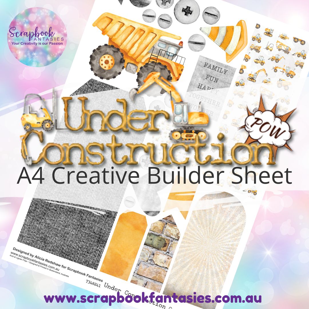 Under Construction A4 Creative Builder Sheet 7348241