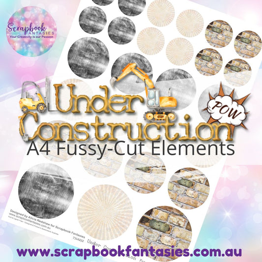 Under Construction A4 Colour Fussy-Cut Elements - Circles 1 7348222