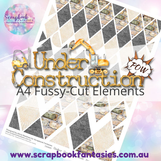 Under Construction A4 Colour Fussy-Cut Elements - Diamonds 1 7348225