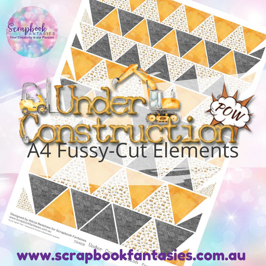 Under Construction A4 Colour Fussy-Cut Elements - Triangles 2 7348236