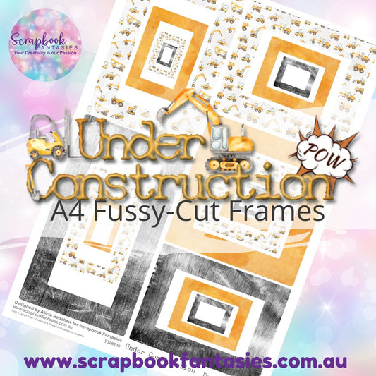 Under Construction A4 Colour Fussy-Cut Frames 2 7348220