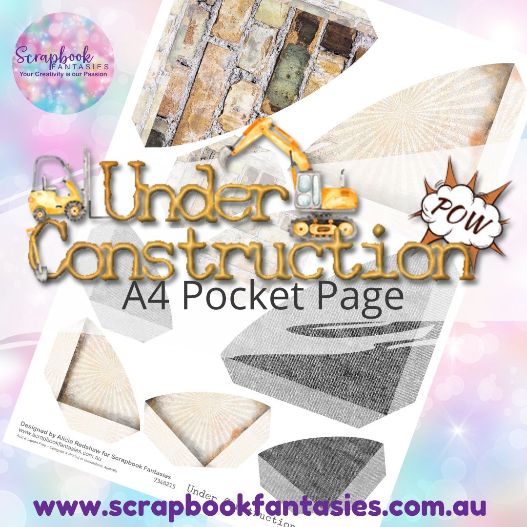 Under Construction A4 Colour Pocket Page - Rounded Corners 1 7348215