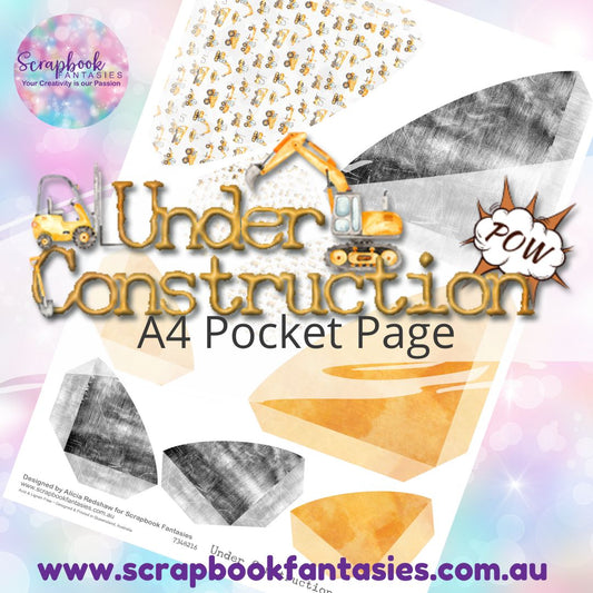 Under Construction A4 Colour Pocket Page - Rounded Corners 2 7348216