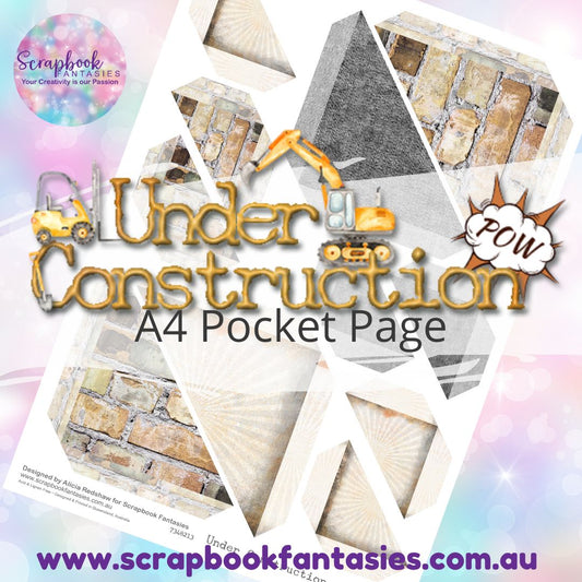 Under Construction A4 Colour Pocket Page - Straight Corners 1 7348213