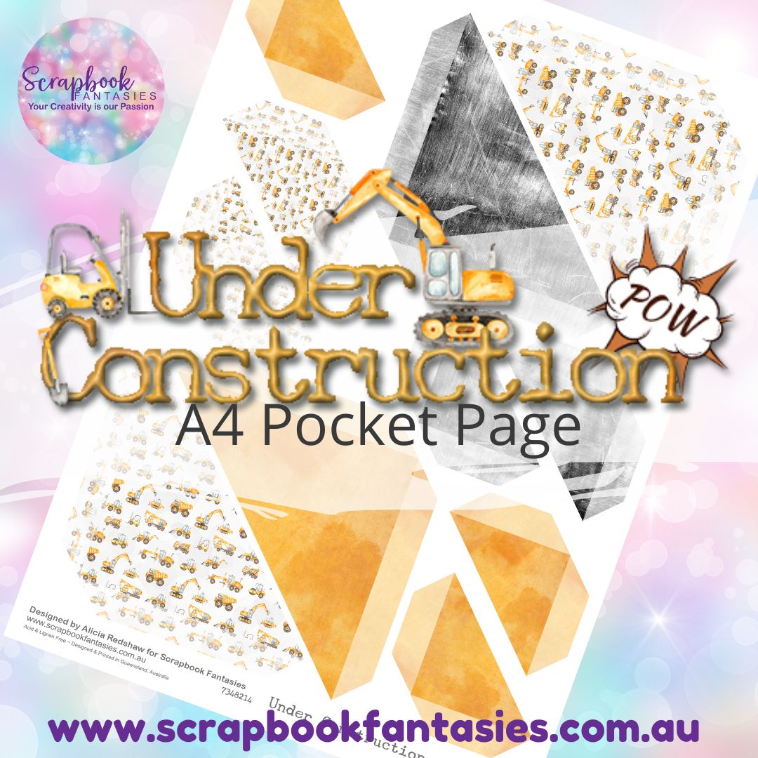 Under Construction A4 Colour Pocket Page - Straight Corners 2 7348214