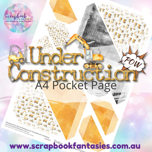 Under Construction A4 Colour Pocket Page - Straight Corners 2 7348214