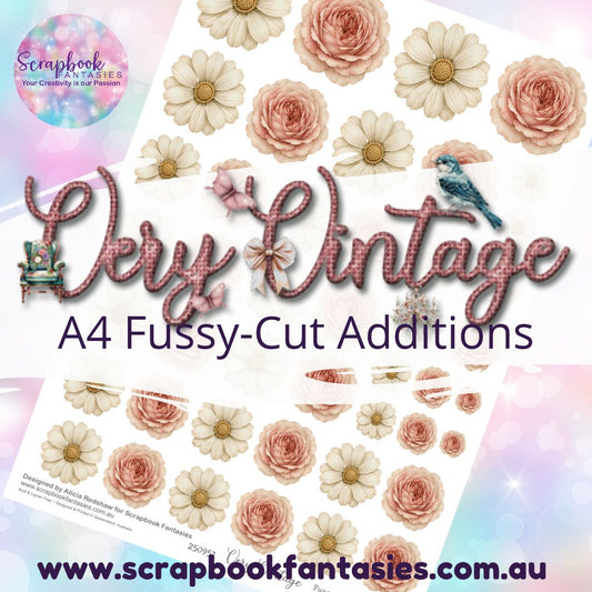 Very Vintage A4 Colour Fussy-Cut Additions - Flowers 3 250951