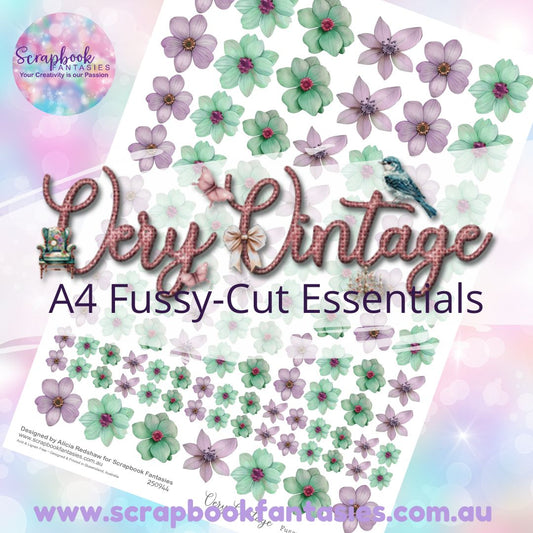 Very Vintage A4 Colour Fussy-Cut Essentials - Flowers 6 250944