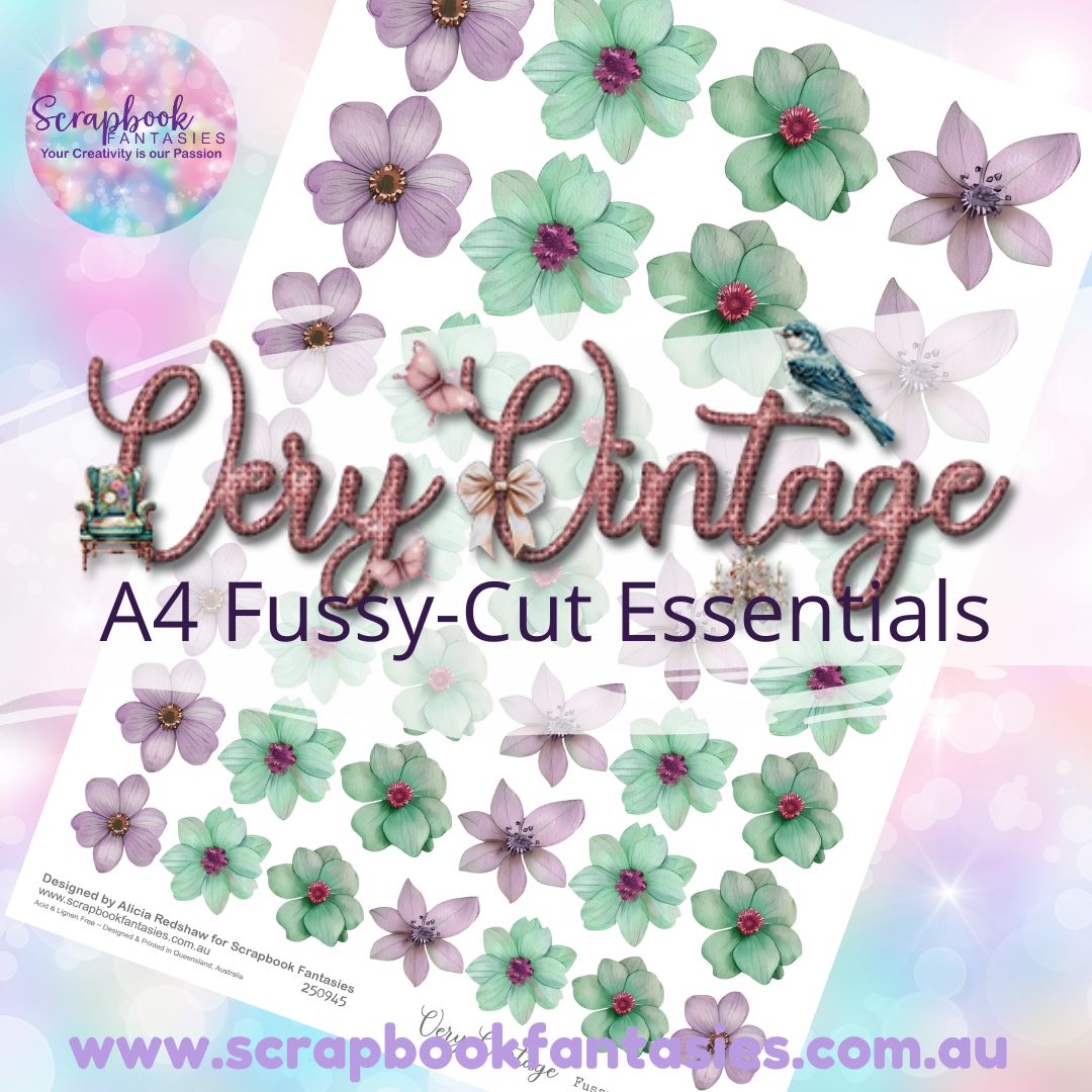 Very Vintage A4 Colour Fussy-Cut Essentials - Flowers 7 250945