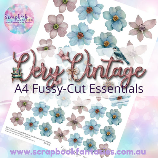 Very Vintage A4 Colour Fussy-Cut Essentials - Flowers 8 250946