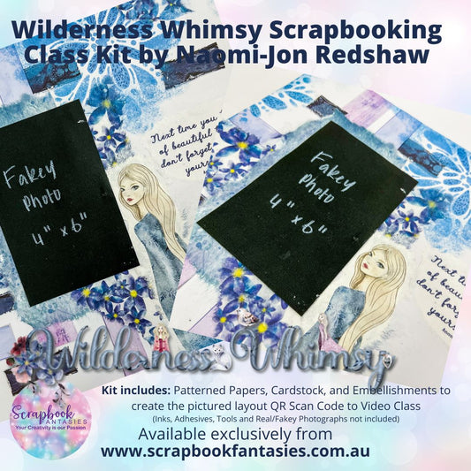 Beautiful Wilderness Scrapbook Layout Class Kit - Vintage Chic Super Weekend Class 4 - Friday 17 May 2024