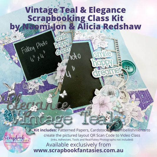 Vintage Elegance Mother & Daughter Scrapbooking Class Kit - Vintage Chic Super Weekend Class 8 - Saturday 18 May 2024