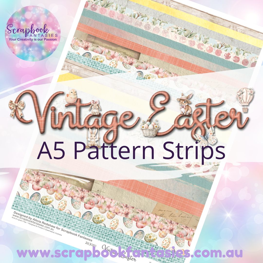 Vintage Easter A5 Colour Pattern Strips 263020