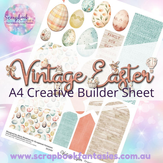 Vintage Easter A4 Creative Builder Sheet 1 263028