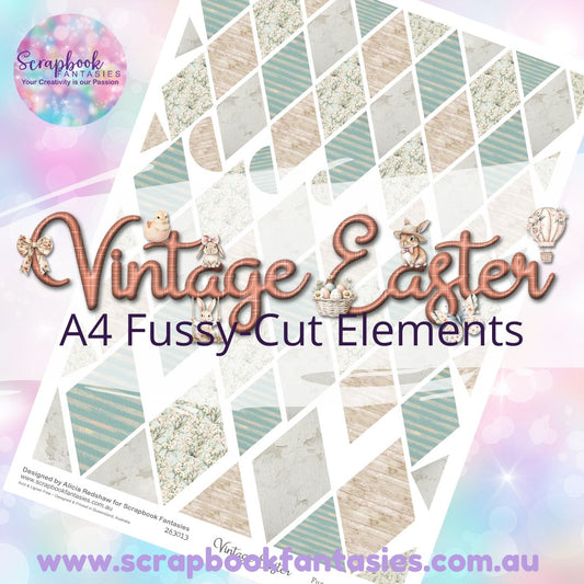 Vintage Easter A4 Colour Fussy-Cut Elements - Diamonds 3 263013