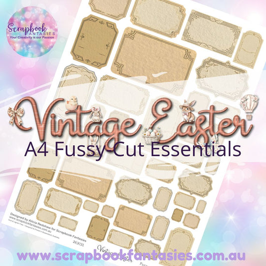 Vintage Easter A4 Colour Fussy-Cut Essentials - Ephemera Tags 263031