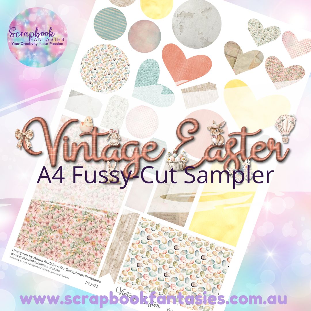 Vintage Easter A4 Colour Fussy-Cut Sampler 1 263021