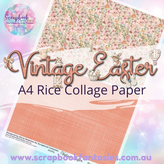 Vintage Easter A4 Collage Paper - Halves 5 263064