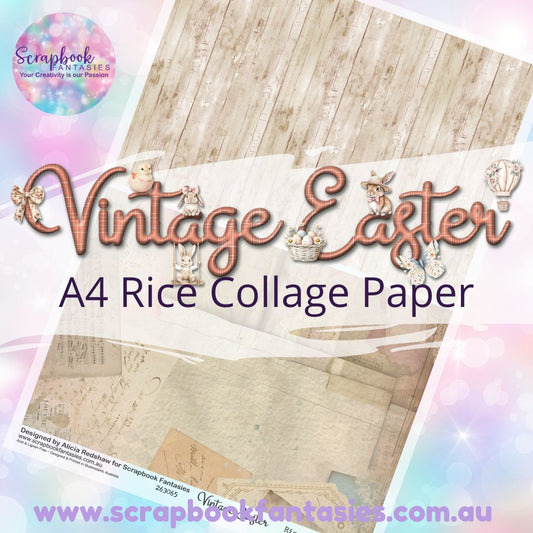 Vintage Easter A4 Collage Paper - Halves 6 263065