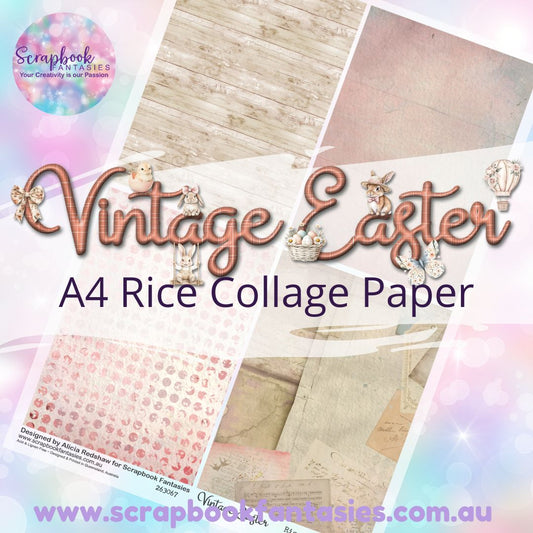 Vintage Easter A4 Collage Paper - Quarters 2 263067