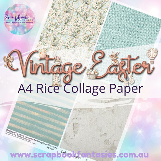 Vintage Easter A4 Collage Paper - Quarters 3 263068