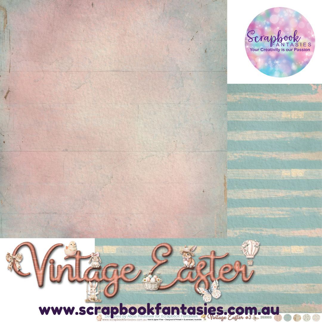 Vintage Easter 12x12 Double-Sided Patterned Paper 3 - 263003