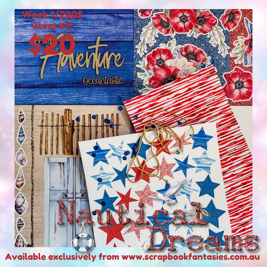 Class Kit for Live Classes Week 1/2025 with Alicia Redshaw (Monday 30 December) - Nautical Dreams Collection