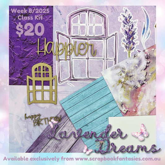 Class Kit for Live Classes Week 8/2025 with Alicia Redshaw (Monday 17 February) - Lavender Dreams Collection