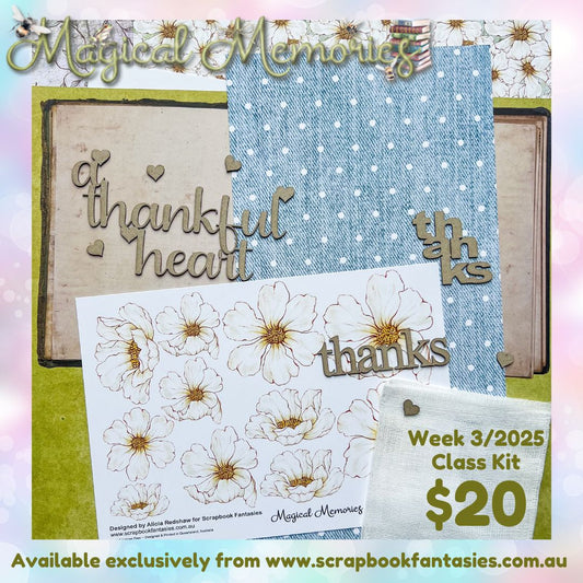 Class Kit for Live Classes Week 3/2025 with Alicia Redshaw (Monday 13 January) - Magical Memories Collection