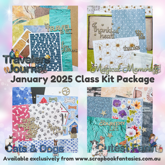 Class Kits Package for Live Classes January 2025 with Alicia Redshaw (Weeks 2, 3, 4 & 5)