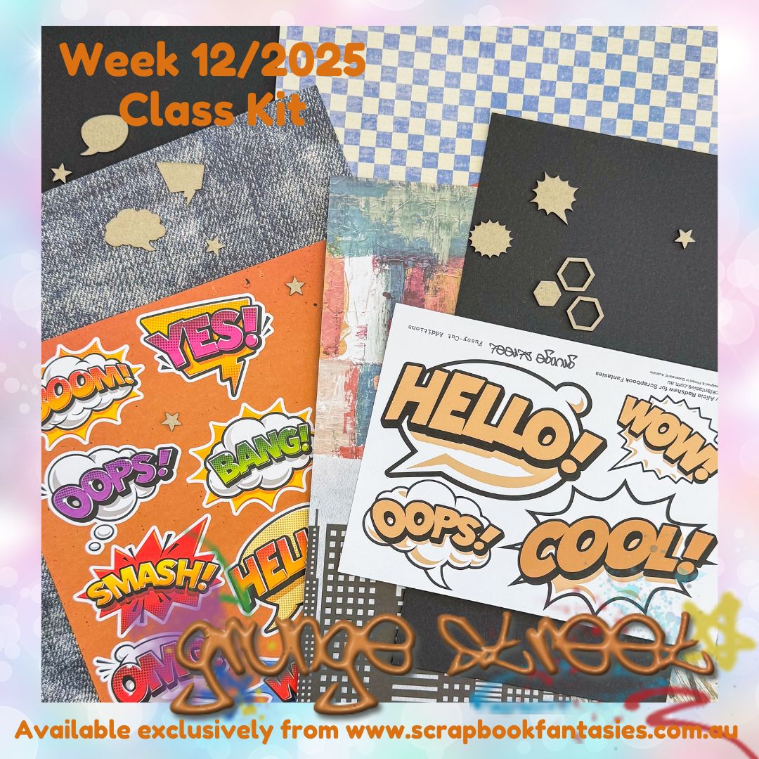 Class Kit for Live Classes Week 12/2025 with Alicia Redshaw (Monday 17 March) - Grunge Street Collection