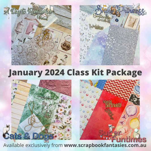 Class Kits Package for Live Classes January 2024 with Alicia Redshaw (Weeks 1, 2, 3 & 4)